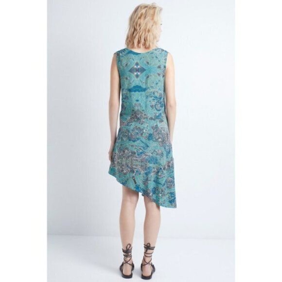 Zadig & Voltaire womens Root Printed Dress Asymmetrical size medium - Picture 6 of 13